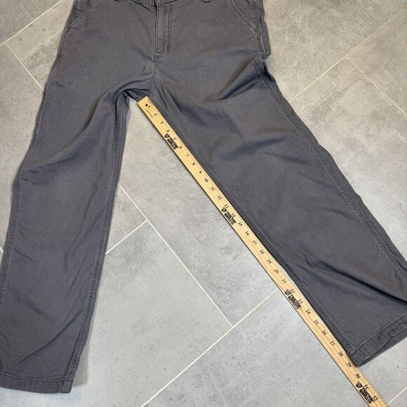 Carhartt Rugged Flex Rigby Canvas Pants Mens 36x30 Gray 102291 Workwear - Picture 5 of 10